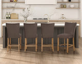 Artemis Brown Velvet 24″ Counter Stool