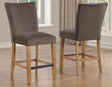 Artemis Brown Velvet 24″ Counter Stool by Steve Silver at Eve Furniture
