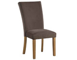Artemis Brown Velvet Side Chair by Steve Silver at Eve Furniture
