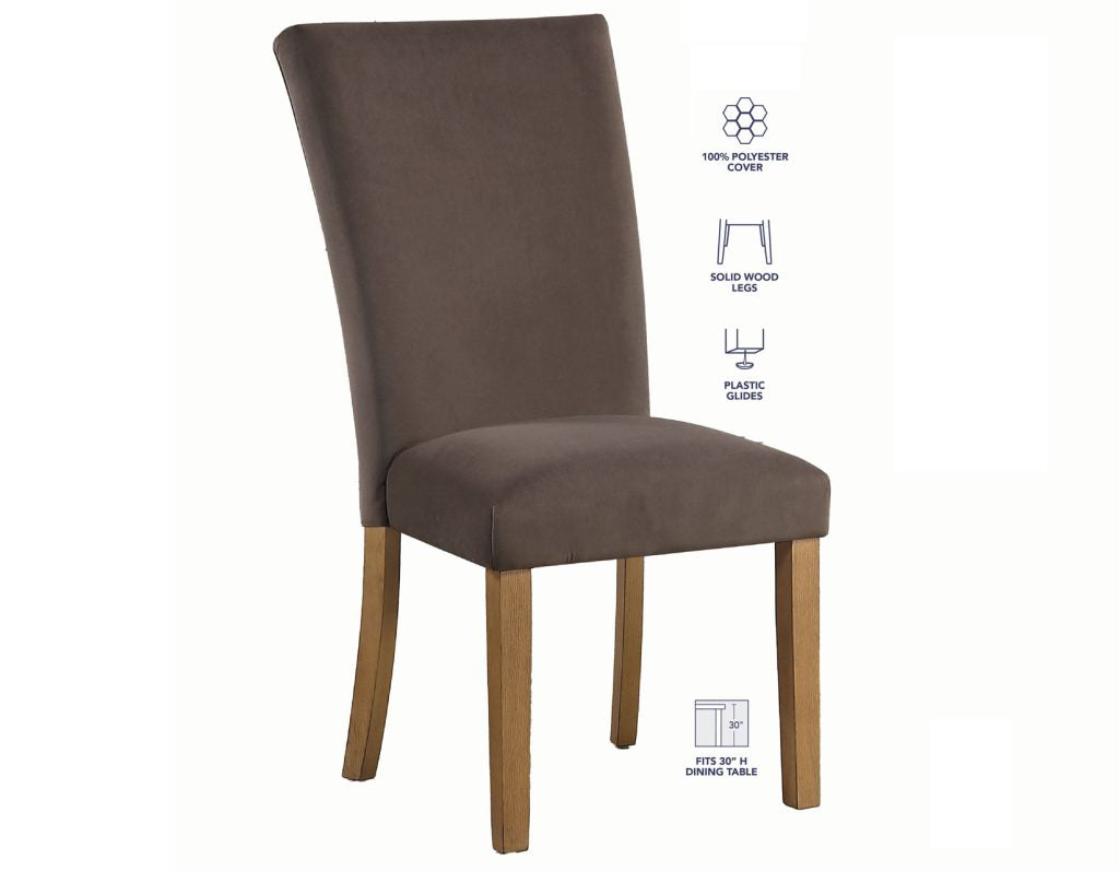 Artemis Brown Velvet Side Chair by Steve Silver at Eve Furniture