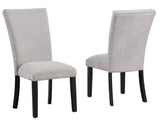 Artemis Gray Chenille Side Chair by Steve Silver at Eve Furniture