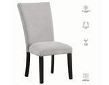 Artemis Gray Chenille Side Chair