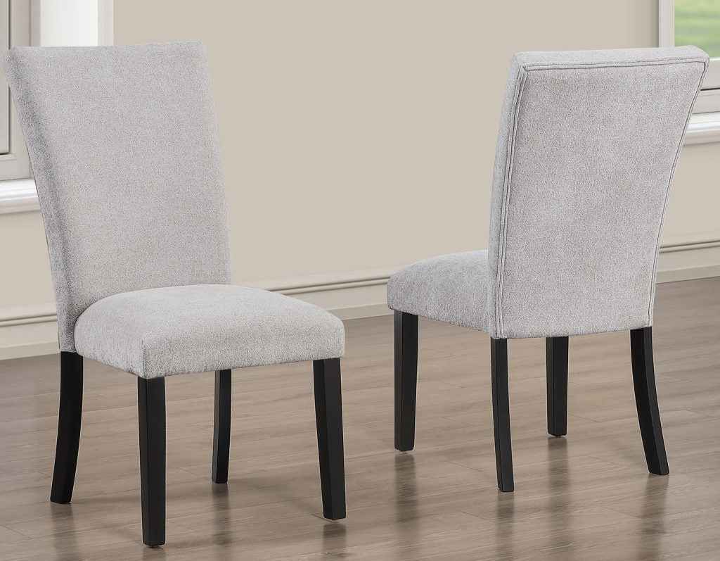 Artemis Gray Chenille Side Chair by Steve Silver at Eve Furniture