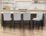 Artemis Gray Chenille Velvet 24″ Counter Stool by Steve Silver at Eve Furniture