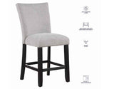 Artemis Gray Chenille Velvet 24″ Counter Stool by Steve Silver at Eve Furniture