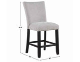 Artemis Gray Chenille Velvet 24″ Counter Stool by Steve Silver at Eve Furniture