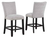 Artemis Gray Chenille Velvet 24″ Counter Stool by Steve Silver at Eve Furniture