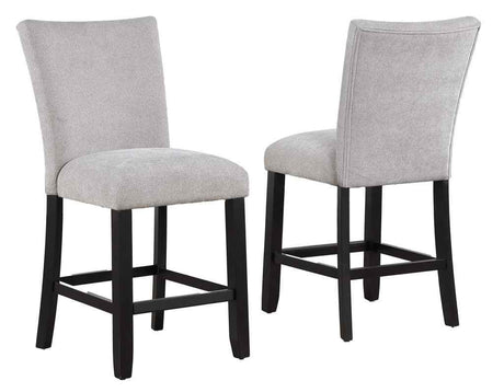Artemis Gray Chenille Velvet 24″ Counter Stool by Steve Silver at Eve Furniture