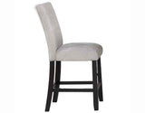 Artemis Gray Chenille Velvet 24″ Counter Stool by Steve Silver at Eve Furniture