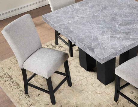 Artemis Gray Chenille Velvet 24″ Counter Stool by Steve Silver at Eve Furniture