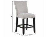 Artemis Gray Chenille Velvet 24″ Counter Stool by Steve Silver at Eve Furniture