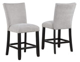 Artemis Gray Chenille Velvet 24″ Counter Stool by Steve Silver at Eve Furniture