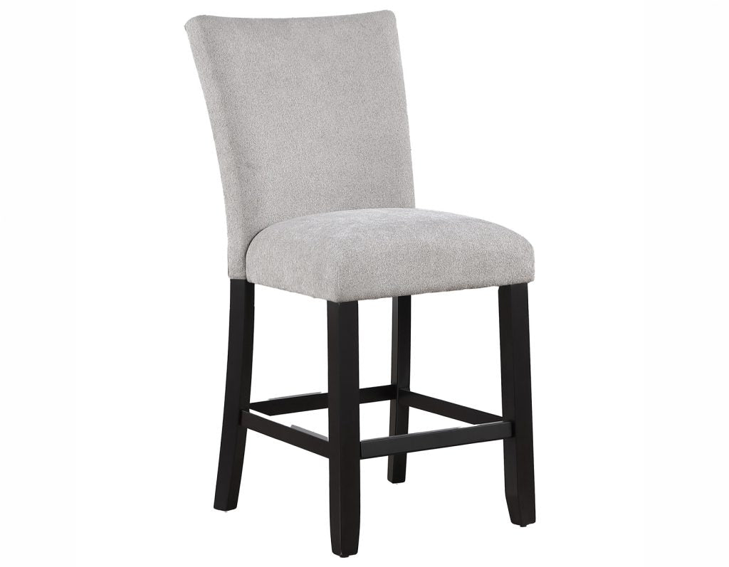 Artemis Gray Chenille Velvet 24″ Counter Stool by Steve Silver at Eve Furniture