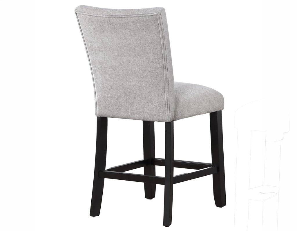 Artemis Gray Chenille Velvet 24″ Counter Stool by Steve Silver at Eve Furniture