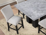 Artemis Gray Chenille Velvet 24″ Counter Stool by Steve Silver at Eve Furniture