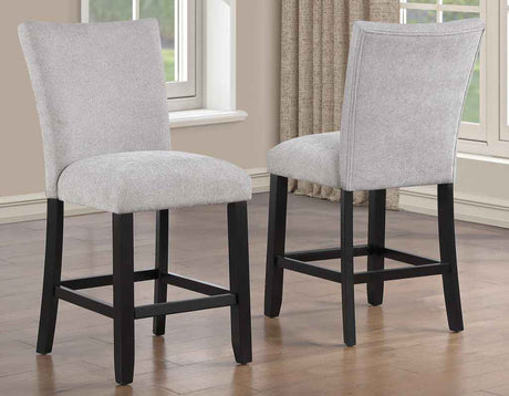 Artemis Gray Chenille Velvet 24″ Counter Stool by Steve Silver at Eve Furniture