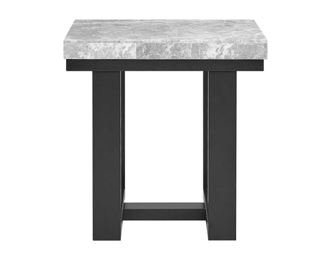 Artemis Gray Marble Top End Table by Steve Silver at Eve Furniture