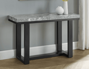 Artemis Gray Marble Top Sofa Table by Steve Silver at Eve Furniture