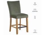 Artemis Green Velvet 24″ Counter Stool by Steve Silver at Eve Furniture