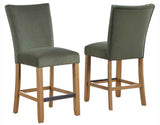 Artemis Green Velvet 24″ Counter Stool by Steve Silver at Eve Furniture