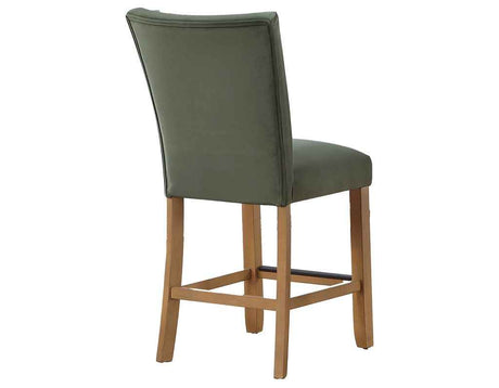Artemis Green Velvet 24″ Counter Stool by Steve Silver at Eve Furniture