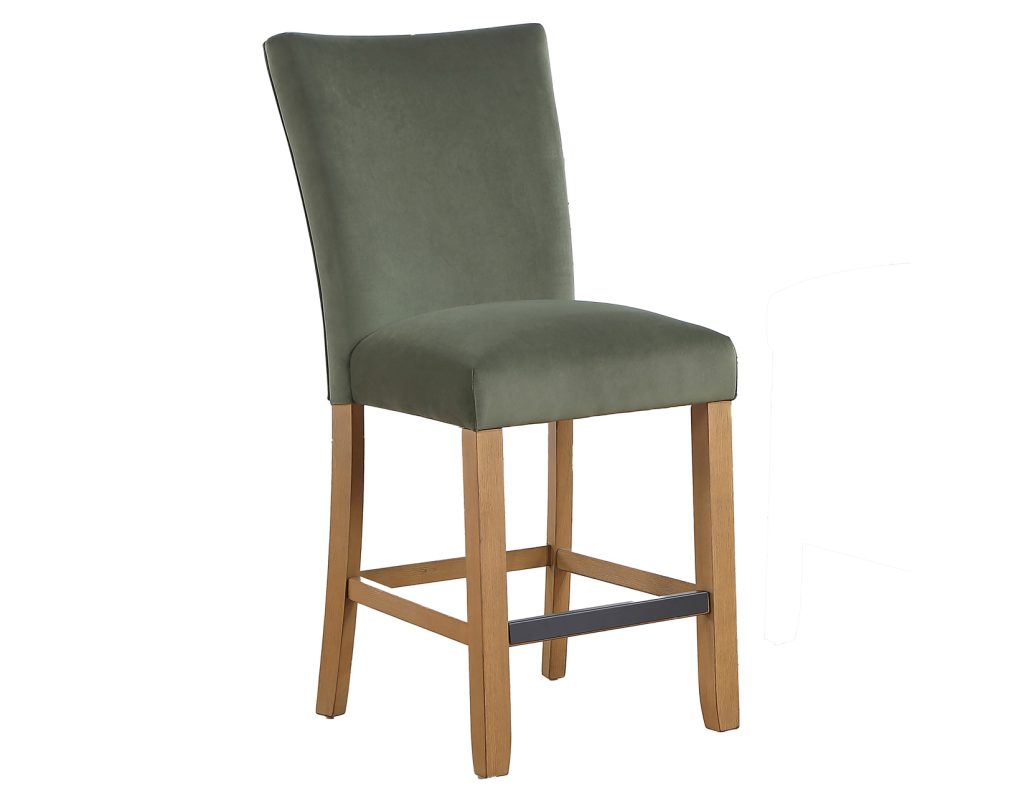Artemis Green Velvet 24″ Counter Stool by Steve Silver at Eve Furniture