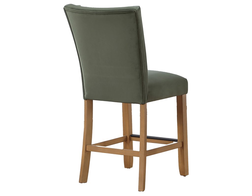 Artemis Green Velvet 24″ Counter Stool by Steve Silver at Eve Furniture