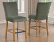 Artemis Green Velvet 24″ Counter Stool by Steve Silver at Eve Furniture