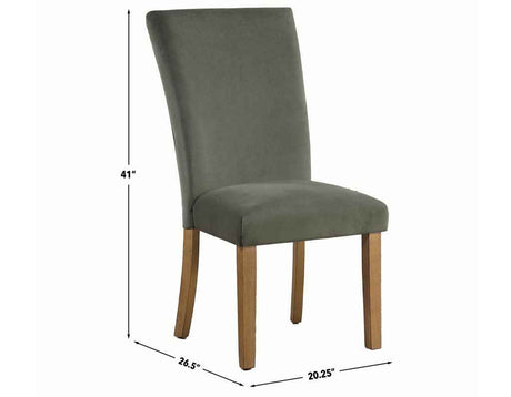 Artemis Green Velvet Side Chair by Steve Silver at Eve Furniture