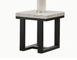 Artemis White Marble Top End Table by Steve Silver at Eve Furniture