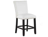 Artemis White Vegan Leather 24″ Counter Stool by Steve Silver at Eve Furniture