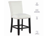 Artemis White Vegan Leather 24″ Counter Stool by Steve Silver at Eve Furniture