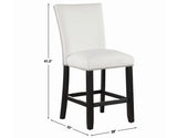 Artemis White Vegan Leather 24″ Counter Stool