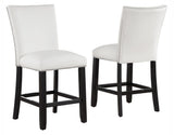 Artemis White Vegan Leather 24″ Counter Stool