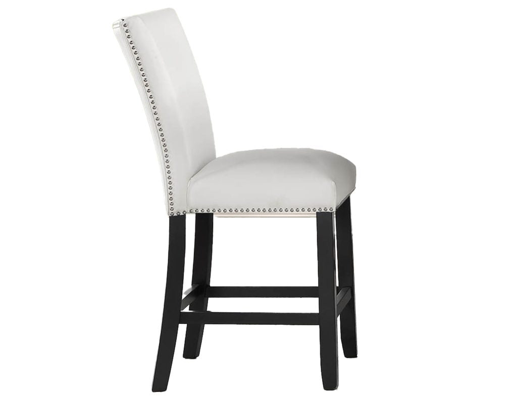 Artemis White Vegan Leather 24″ Counter Stool