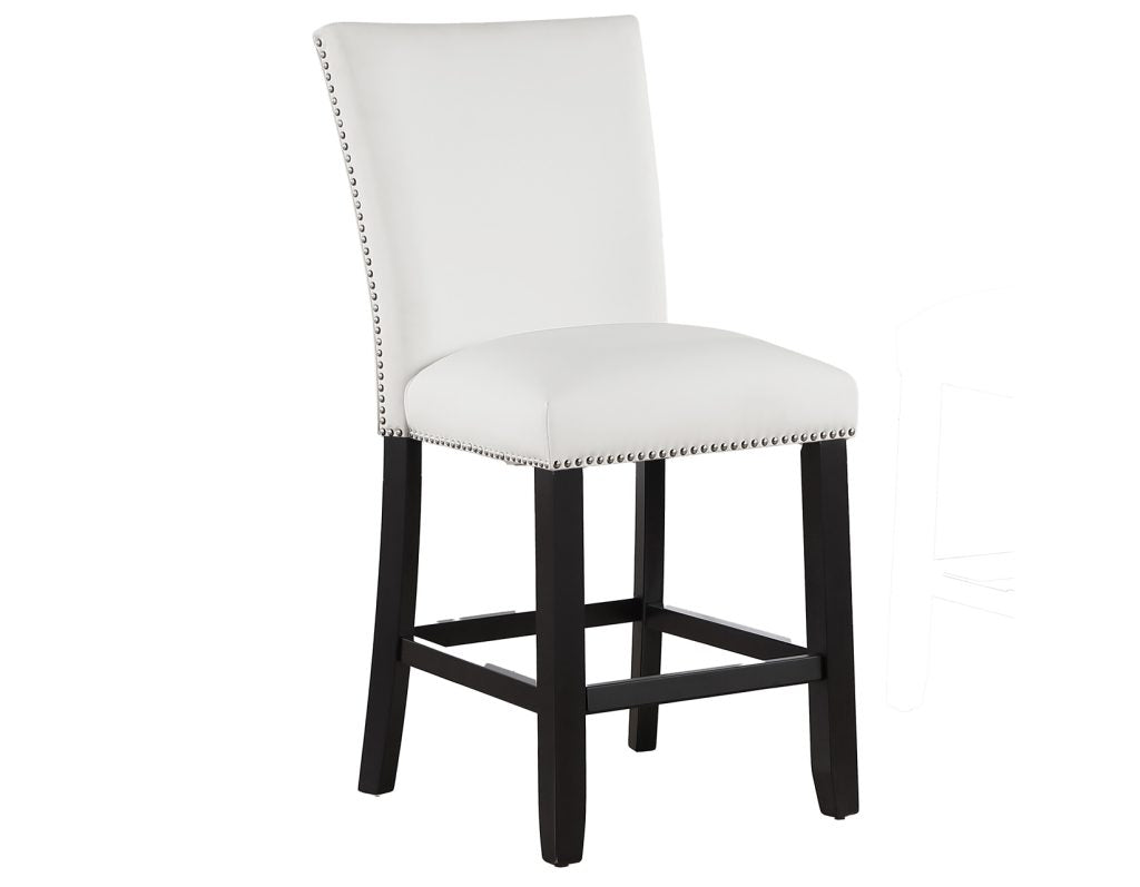 Artemis White Vegan Leather 24″ Counter Stool