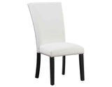 Artemis White Vegan Leather Cover Side Chair by Steve Silver at Eve Furniture