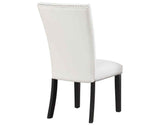 Artemis White Vegan Leather Cover Side Chair by Steve Silver at Eve Furniture