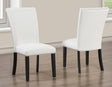 Artemis White Vegan Leather Cover Side Chair by Steve Silver at Eve Furniture