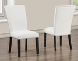 Artemis White Vegan Leather Cover Side Chair by Steve Silver at Eve Furniture