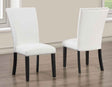 Artemis White Vegan Leather Cover Side Chair by Steve Silver at Eve Furniture