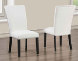 Artemis White Vegan Leather Cover Side Chair by Steve Silver at Eve Furniture