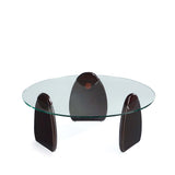 Artesia Coffee Table and End Table in Dark Walnut (set of 2) by Manhattan Comfort at Eve Furniture