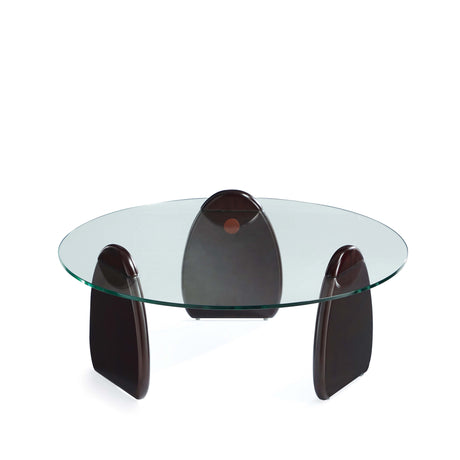 Artesia Coffee Table and End Table in Dark Walnut (set of 2) by Manhattan Comfort at Eve Furniture