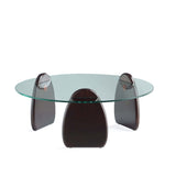 Artesia Coffee Table and End Table in Dark Walnut (set of 2) by Manhattan Comfort at Eve Furniture