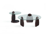Artesia Coffee Table and End Table in Dark Walnut (set of 2) by Manhattan Comfort at Eve Furniture