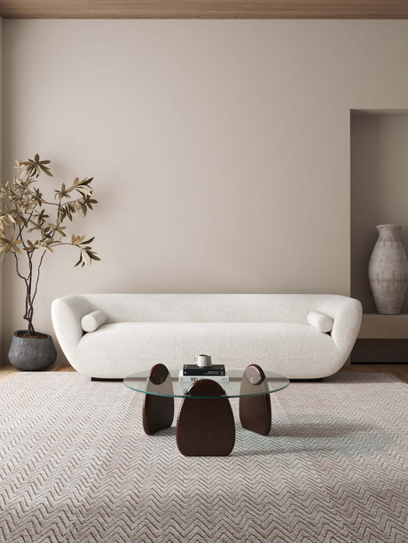 Artesia Coffee Table in Dark Walnut by Manhattan Comfort at Eve Furniture