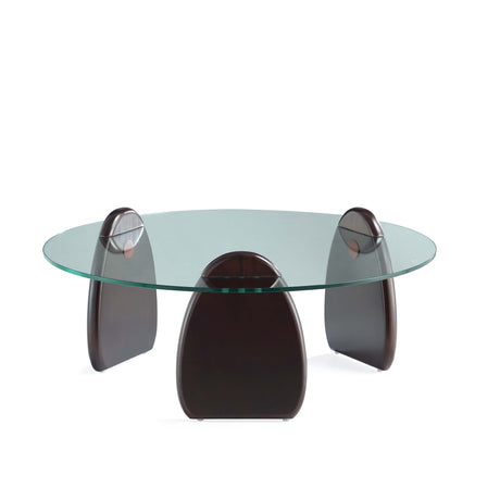 Artesia Coffee Table in Dark Walnut by Manhattan Comfort at Eve Furniture