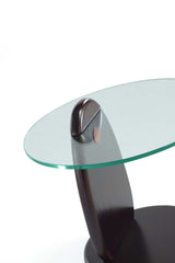 Artesia End Table in Dark Walnut by Manhattan Comfort at Eve Furniture