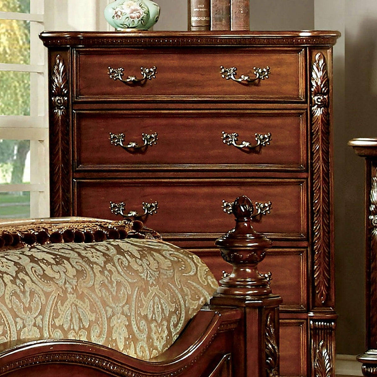 Arthur Brown Cherry Chest by Furniture of America at Eve Furniture